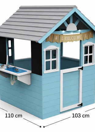 Dečija drvena kućica za igru KINDER HOME sa kuhinjom