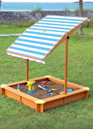 Dečiji pesčanik KINDER HOME, podesivi i vodootporni poklopac za senku protiv UV zračenja