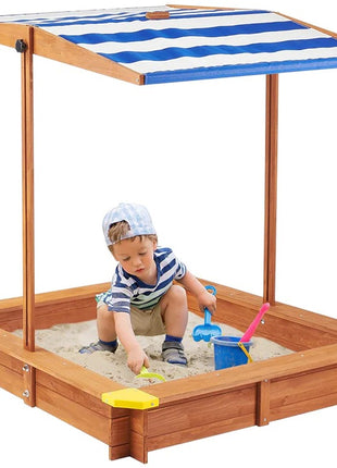 Dečiji pesčanik KINDER HOME, podesivi i vodootporni poklopac za senku protiv UV zračenja