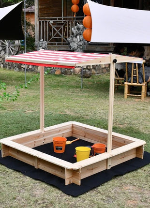 Dečiji pesčanik KINDER HOME sa podesivim krovom sa UV zaštitom