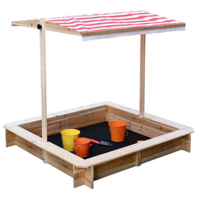 Dječji pesčanik KINDER HOME sa podesivim krovom sa UV zaštitom