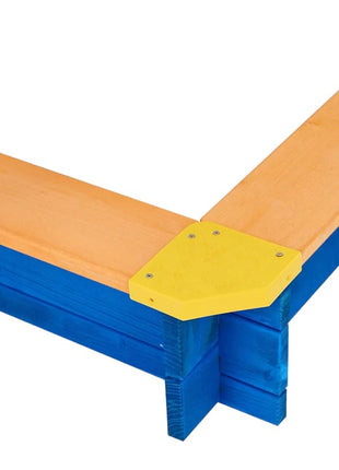 Dečiji drveni peščanik KINDER HOME, sa podesivim, vodootpornim poklopcem anti-UV 30