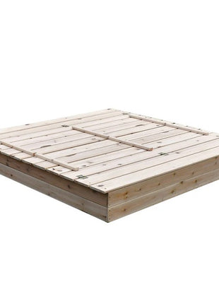 Veliki dečiji pesčanik sa klupama i preklopnim poklopcem KINDER HOME  drveni