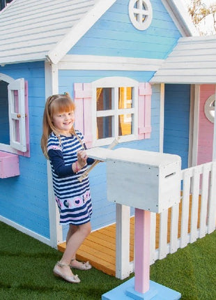 Velika drvena dečija kućica sa verandom KINDER HOME