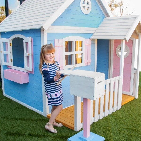 Velika drvena dječja kućica sa verandom KINDER HOME