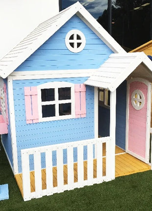 Velika drvena dečija kućica sa verandom KINDER HOME