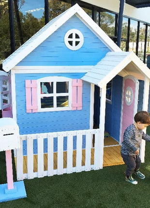 Velika drvena dečija kućica sa verandom KINDER HOME