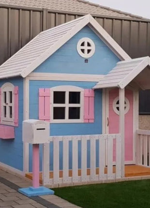 Velika drvena dečija kućica sa verandom KINDER HOME
