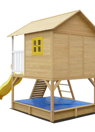 KINDER HOME Velika dečija kućica sa peščanikom i toboganom, za igru na otvorenom u dvorištu i bašti