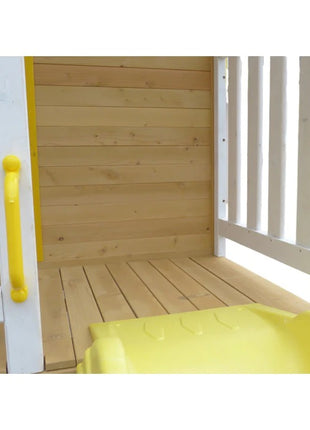KINDER HOME Velika dečija kućica sa peščanikom i toboganom, za igru na otvorenom u dvorištu i bašti