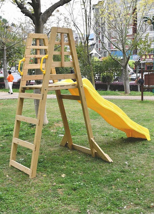 Dečija drvena penjalica sa toboganom KINDER HOME