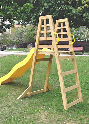 Dečija drvena penjalica sa toboganom KINDER HOME