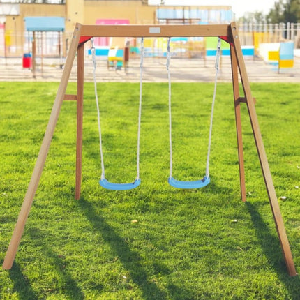 Dječja drvena ljuljaška KINDER HOME za baštu, DUPLA