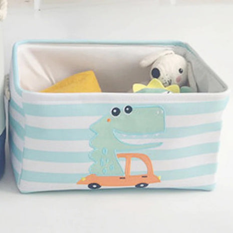 Kutija za odlaganje igračaka, odeće, kozmetike, sklopiva, sa pogodnim ručkama, za dečiju sobu, spavaću sobu, dnevnu sobu - Dinosaurus