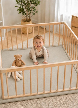 Dečiji tepih sa memorijskom penom KINDER HOME LOLA, 150x200 cm, debljina 3,5 cm, baršunasto mekan vodoodbojni gornji sloj, memori pena, protivklizna podloga, siva
