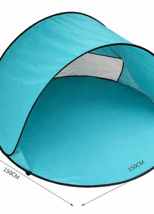 KINDER HOME Dečiji šator za igru na rasklapanje sa UV zaštitom 50+ – okrugli, lagan i sklopiv, za plažu i baštu, 150×150×90 cm