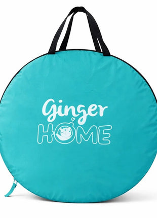 KINDER HOME Dečiji šator za igru na rasklapanje sa UV zaštitom 50+ – okrugli, lagan i sklopiv, za plažu i baštu, 150×150×90 cm