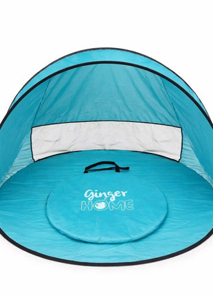 KINDER HOME Dečiji šator za igru na rasklapanje sa UV zaštitom 50+ – okrugli, lagan i sklopiv, za plažu i baštu, 150×150×90 cm