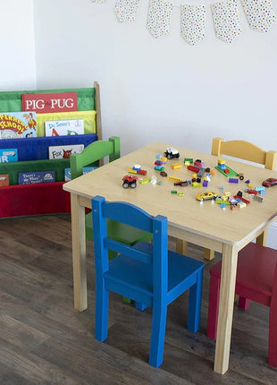 Polica za dečije knjige i igračke, Organizator za odlaganje, Sekcija, Biblioteka za dečiju sobu - BOJE