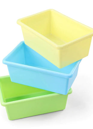 Polica za igračke i knjige, deo za dečiju sobu sa 9 kutija za odlaganje, drveni organizator - SIRENA