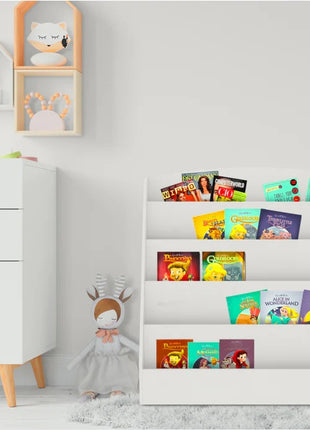 Dečija polica KINDER HOME, Organizator sa policama za knjige i časopise