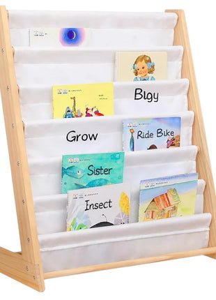 Drveni dečiji organizator sa policama za igračke i knjige - PSI