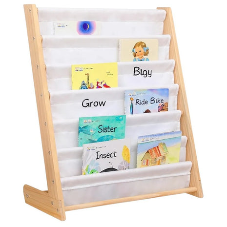 Drveni dečiji organizator sa policama za igračke i knjige - PSI