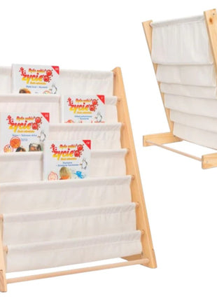 Drveni dečiji organizator sa policama za igračke i knjige - PSI