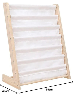 Drveni dečiji organizator sa policama za igračke i knjige - PSI