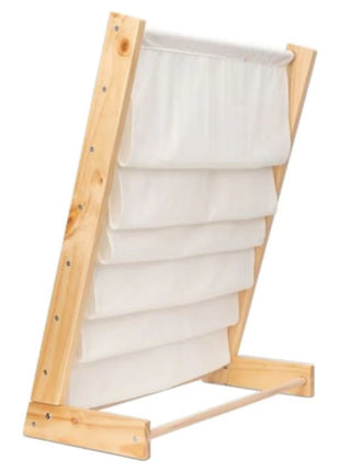 Drveni dečiji organizator sa policama za igračke i knjige - PSI