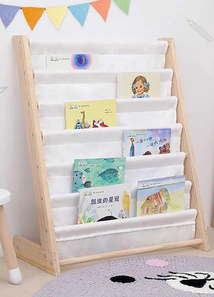 Drveni dečiji organizator sa policama za igračke i knjige - PSI