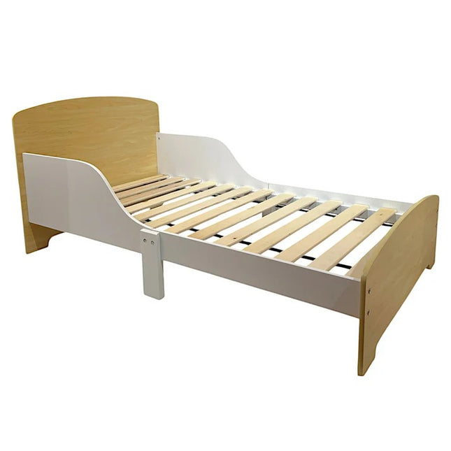 Dječji drveni krevet sa zaštitom i ramom za dušek 140x70 cm – KINDER HOME