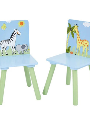Dečiji sto sa stolicama KINDER HOME za crtanje, igru, jelo, drveni, Dečija soba SAVANA