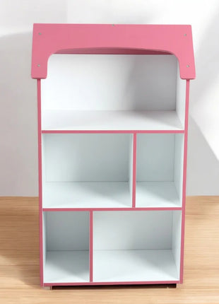 Dečija drvena polica za odlaganje igračaka i knjiga - Kuća SNOVA