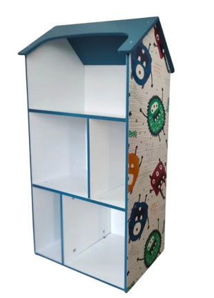 Dečija drvena polica za odlaganje igračaka i knjiga - UNIVERZUM