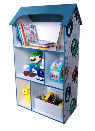 Dečija drvena polica za odlaganje igračaka i knjiga - UNIVERZUM