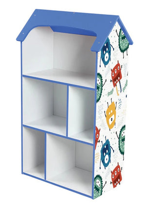 Dečija drvena polica za odlaganje igračaka i knjiga - UNIVERZUM