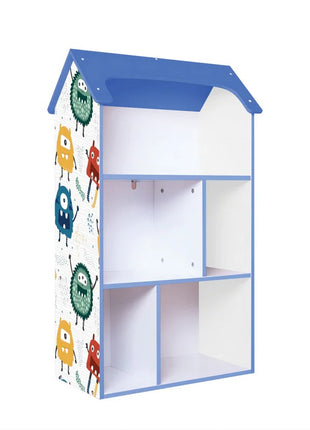 Dečija drvena polica za odlaganje igračaka i knjiga - UNIVERZUM