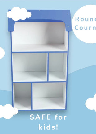 Dečija drvena polica za odlaganje igračaka i knjiga - UNIVERZUM