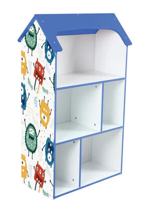 Dečija drvena polica za odlaganje igračaka i knjiga - UNIVERZUM