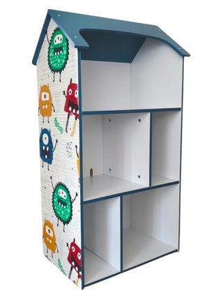 Dečija drvena polica za odlaganje igračaka i knjiga - UNIVERZUM