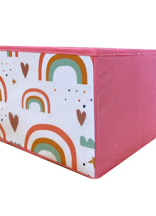 Organizator za igračke i knjige, dečija polica sa 9 tekstilnih korpi za odlaganje - SUPER DEVOJKA