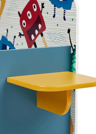 Dečiji drveni krevet sa zaštitom od pada, ram dušeka od letvica 140/70 cm, udobno postolje - MONSTER