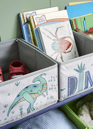 Dečija polica KINDER HOME, Organizator za igračke sa kutijama za odlaganje DINOSAURS