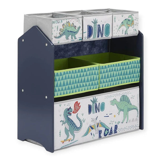 Dječja polica KINDER HOME, Organizator za igračke sa kutijama za odlaganje DINOSAURS