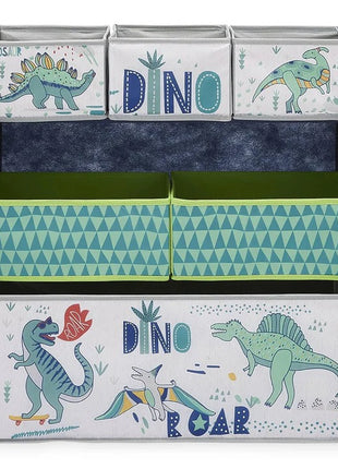 Dečija polica KINDER HOME, Organizator za igračke sa kutijama za odlaganje DINOSAURS