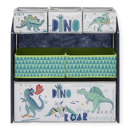 Dječja polica KINDER HOME, Organizator za igračke sa kutijama za odlaganje DINOSAURS