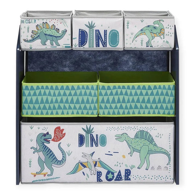 Dječja polica KINDER HOME, Organizator za igračke sa kutijama za odlaganje DINOSAURS