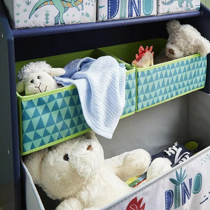 Dječja polica KINDER HOME, Organizator za igračke sa kutijama za odlaganje DINOSAURS
