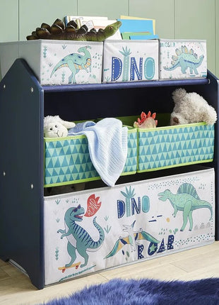 Dečija polica KINDER HOME, Organizator za igračke sa kutijama za odlaganje DINOSAURS